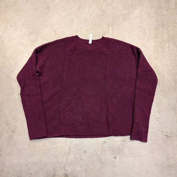 Athleta Sweaters - Athleta Turin Wool Women's S Burgundy Sweater Wool/Cashmere Blend